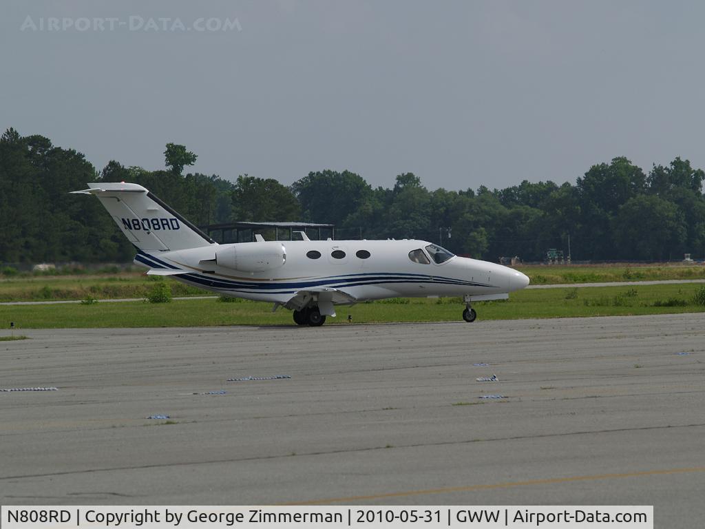 N808RD, 2008 Cessna 510 Citation Mustang C/N 510-0086, Based at GWW returning from flight