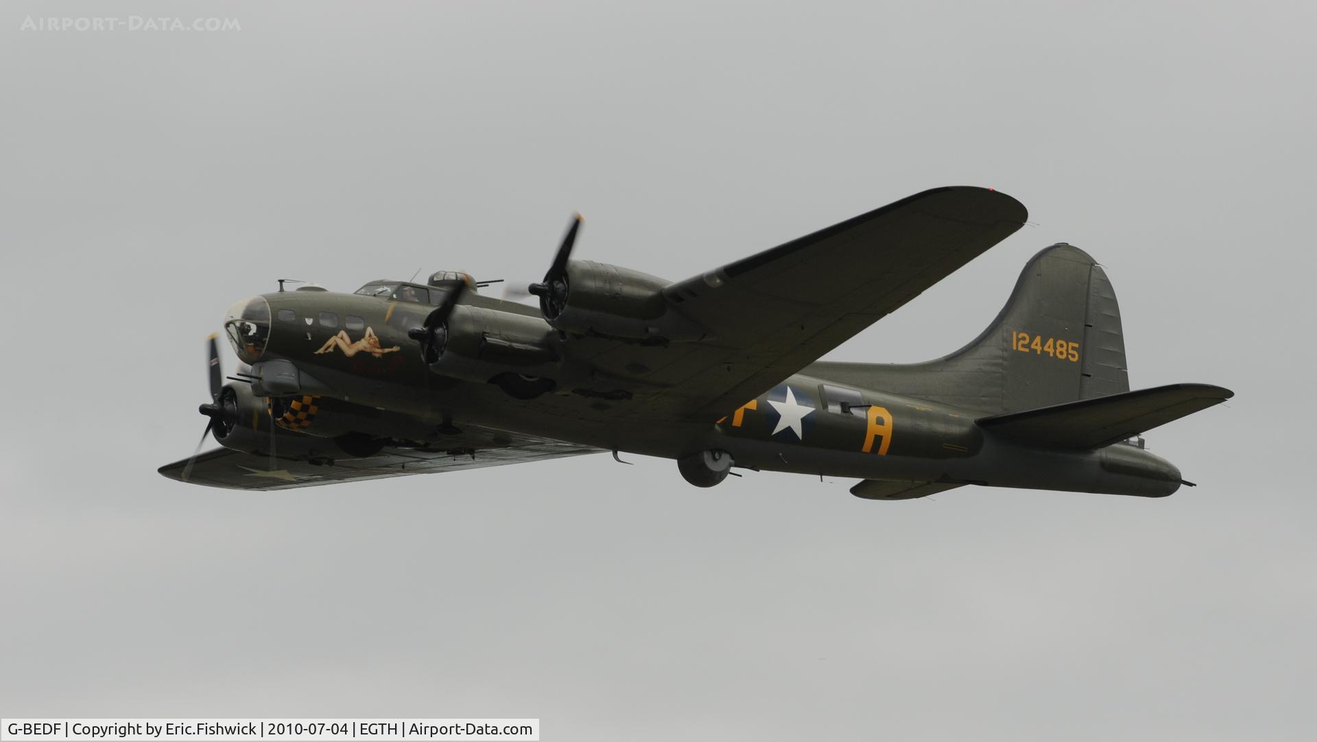 G-BEDF, 1944 Boeing B-17G Flying Fortress C/N 8693, Sally B at the Shuttleworth Military Pagent air Display July 2010