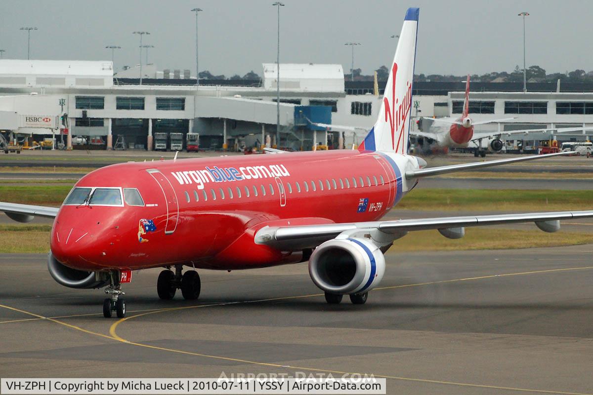 VH-ZPH, 2008 Embraer 190AR (ERJ-190-100IGW) C/N 19000199, At Sydney