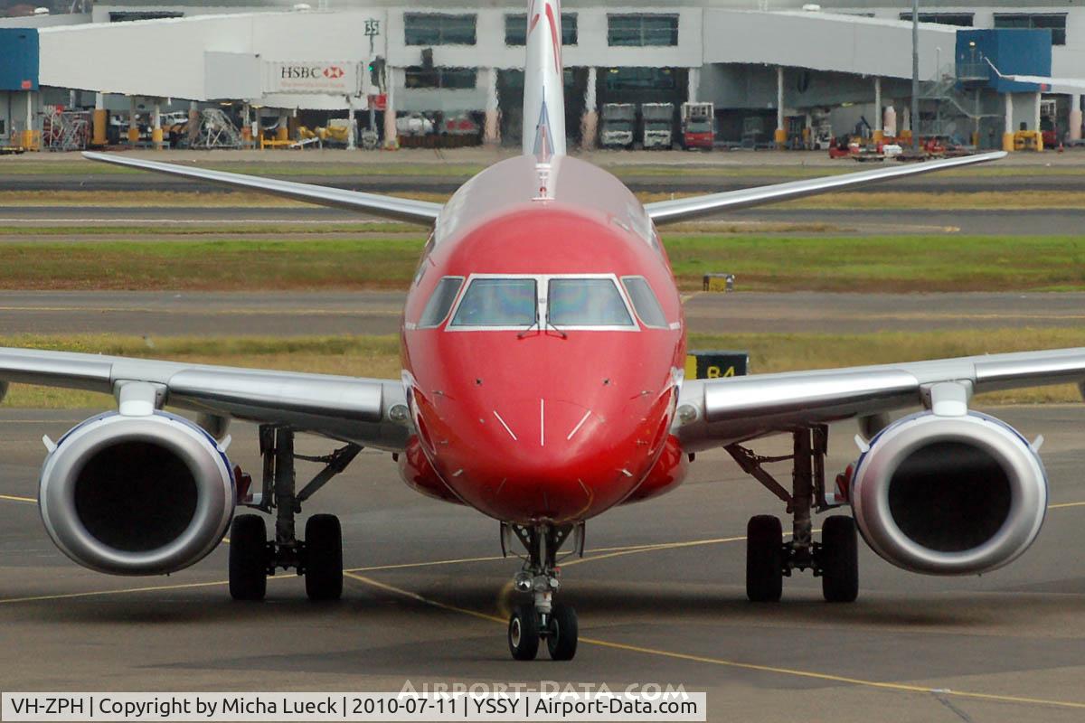 VH-ZPH, 2008 Embraer 190AR (ERJ-190-100IGW) C/N 19000199, At Sydney