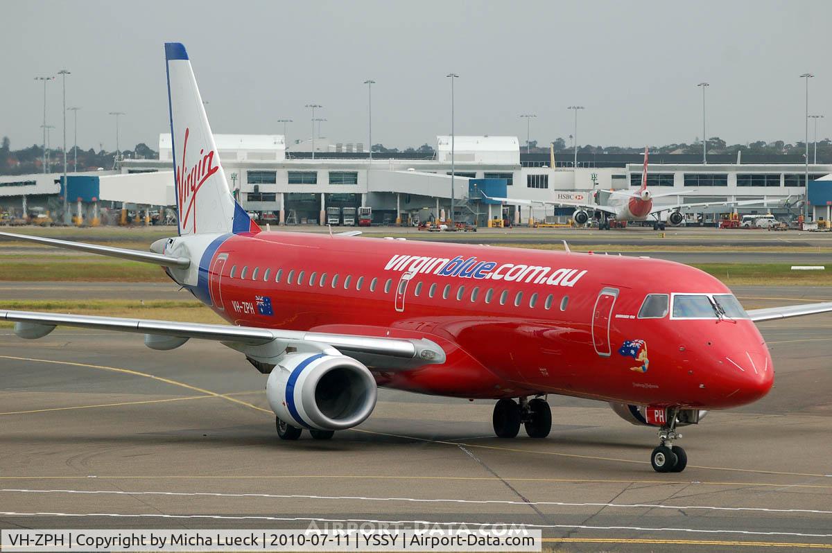 VH-ZPH, 2008 Embraer 190AR (ERJ-190-100IGW) C/N 19000199, At Sydney