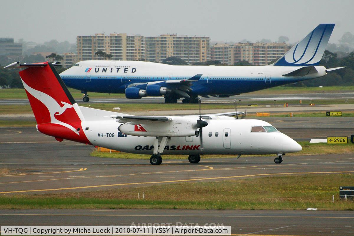 VH-TQG, 1996 De Havilland Canada DHC-8-201 Dash 8 C/N 430, At Sydney