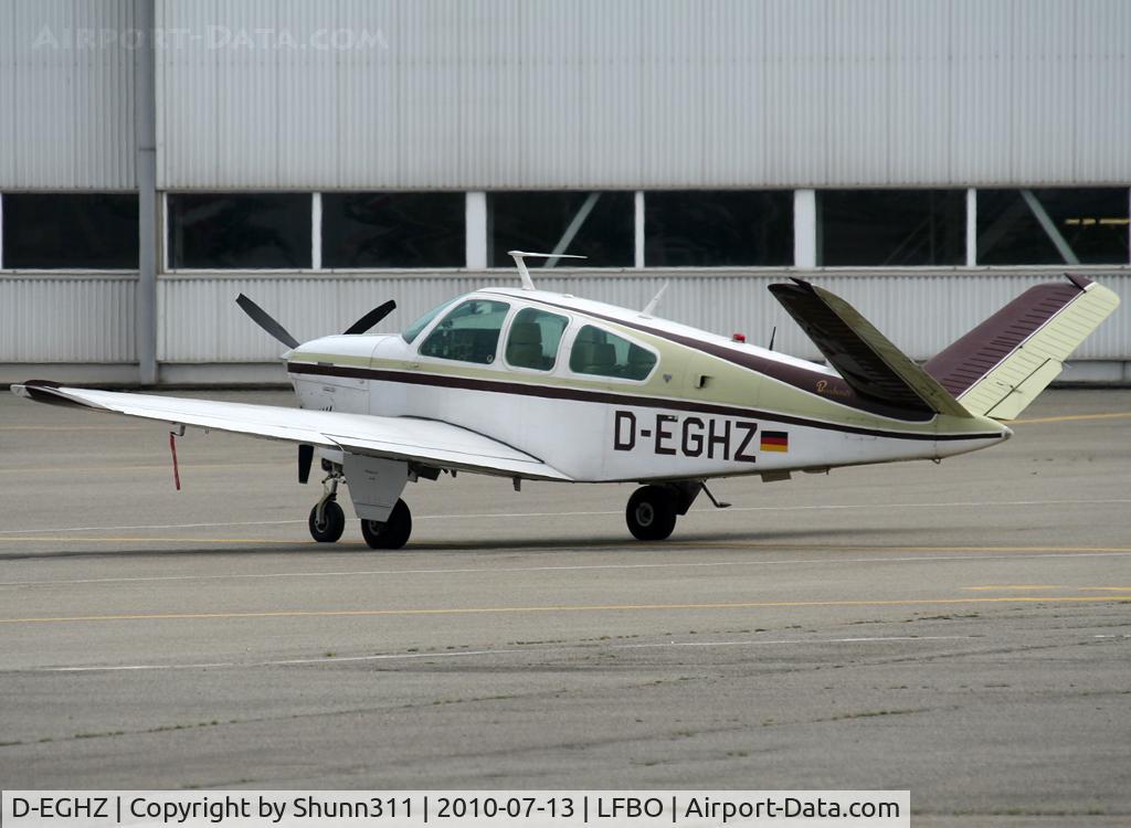 D-EGHZ, Beech V35B Bonanza C/N D-10024, Parked at the General Aviation area...