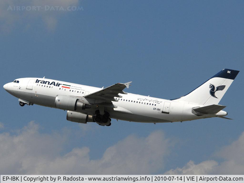 EP-IBK, 1993 Airbus A310-304 C/N 671, Regular Iran Air use A 320 for its flights to Vienna but as they are all banned by the 