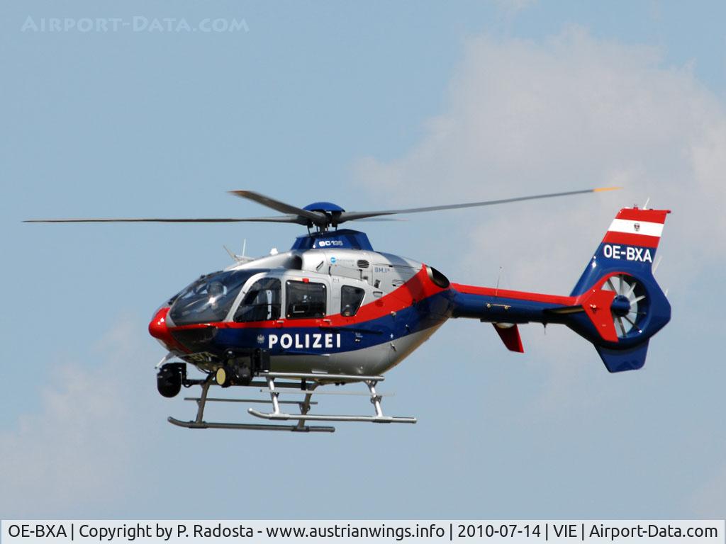OE-BXA, 2009 Eurocopter EC-135P-2+ C/N 0779, Austrias police secures the Vienna Airport with helicopters