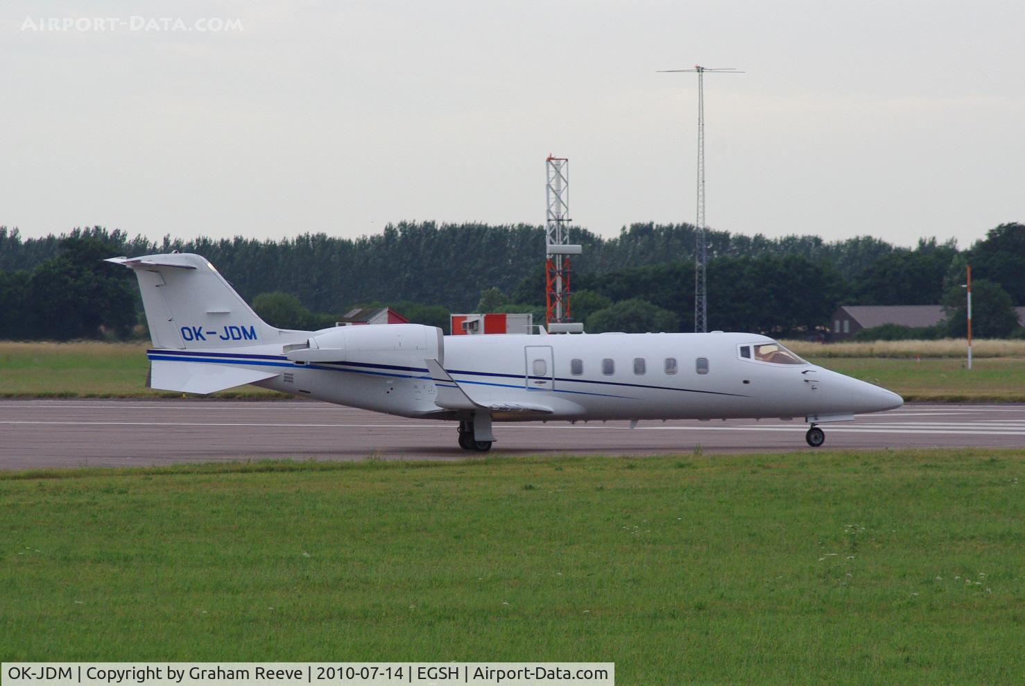 OK-JDM, 2007 Learjet 60XR C/N 60-330, Lining up for take off.