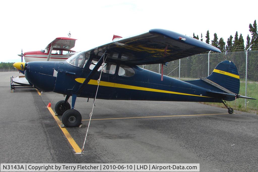 N3143A, 1953 Cessna 170B C/N 25787, 1953 Cessna 170B, c/n: 25787 at Lake hood