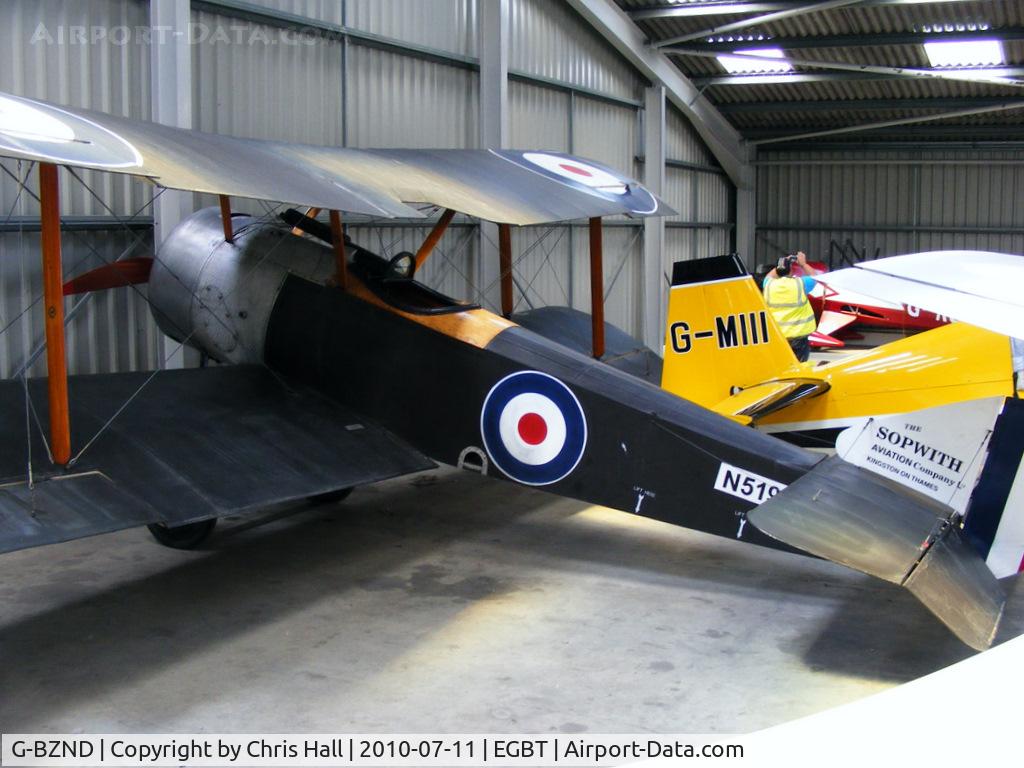 G-BZND, 2006 Sopwith Pup Replica C/N PFA 101-11815, wearing Serial: N5199