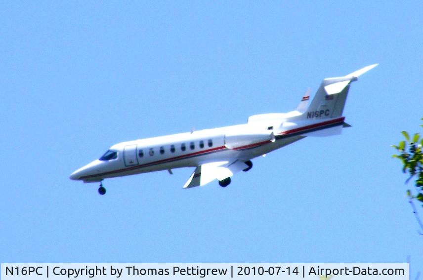 N16PC, 2006 Learjet 45 C/N 319, Landing at Peachtree DeKalb Atlanta July 2010