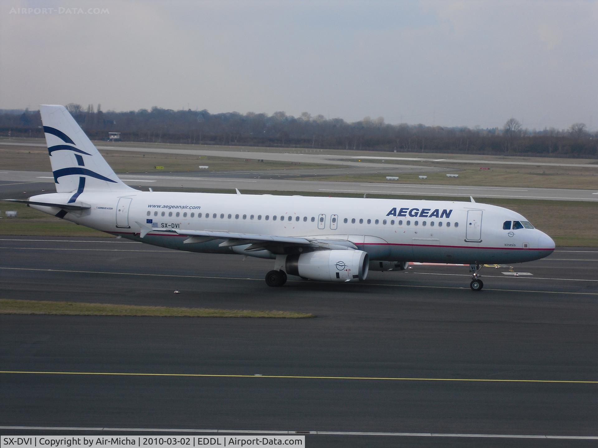 SX-DVI, 2007 Airbus A320-232 C/N 3074, Aegean Airlines, Airbus A320-232, CN: 3074, Name: Kinesis