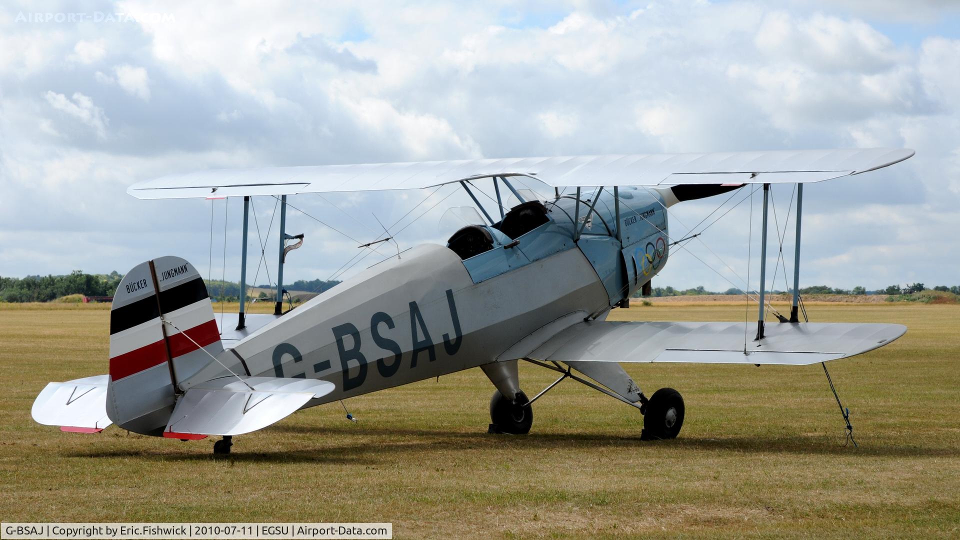 G-BSAJ, 1954 CASA 1-131E Jungmann C/N 2209, 2. G-BSAJ at the magnificent Duxford Flying Legends Air Show July 2010