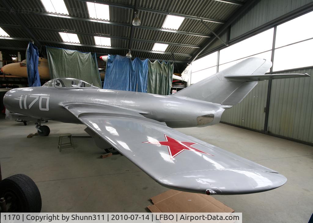 1170, Mikoyan-Gurevich MiG-15bis C/N 713001, Freshly painted after restoration... Ex. Czech Air Force... Preserved inside Old Wings Association...