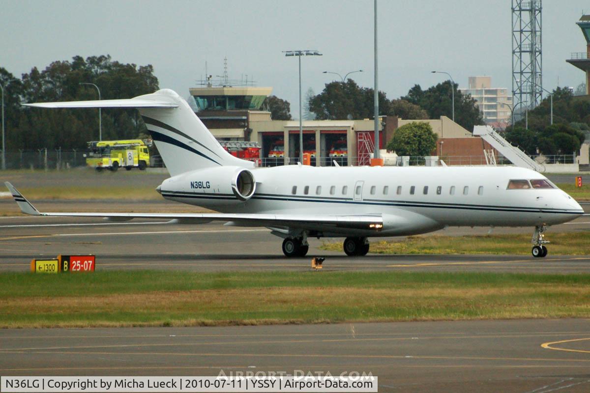 N36LG, 2006 Bombardier BD-700-1A10 Global Express C/N 9225, At Sydney