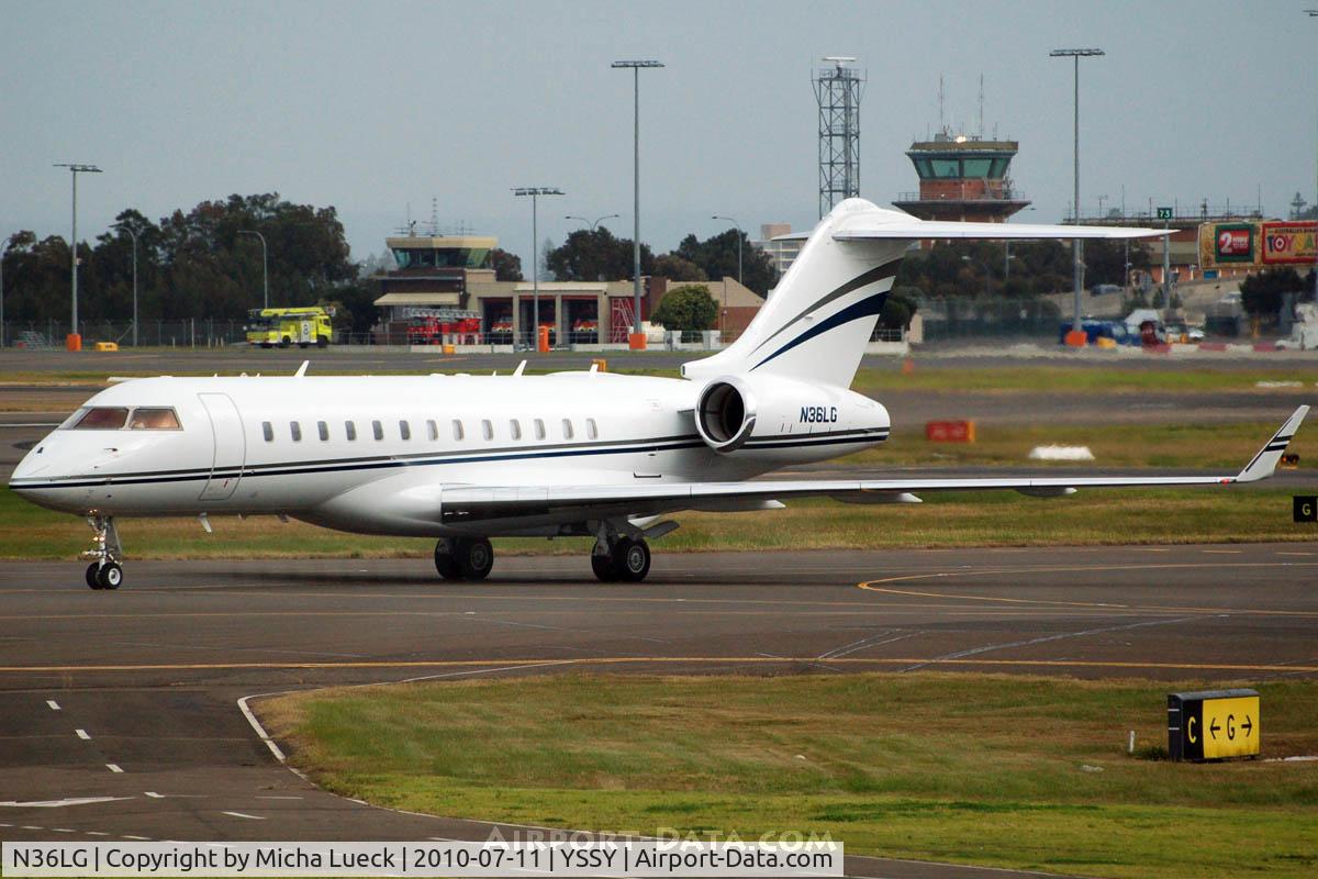 N36LG, 2006 Bombardier BD-700-1A10 Global Express C/N 9225, At Sydney