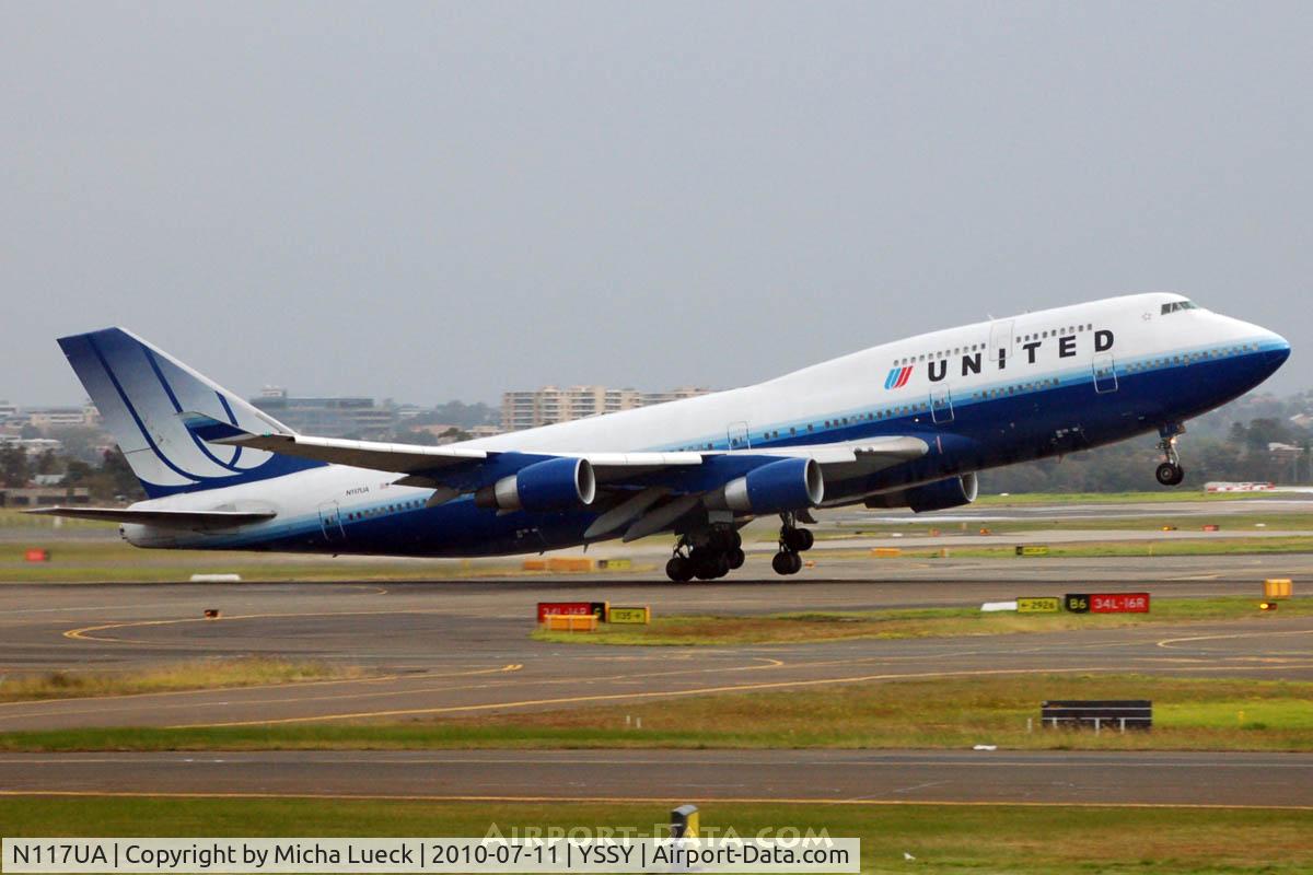N117UA, 1999 Boeing 747-422 C/N 28810, At Sydney