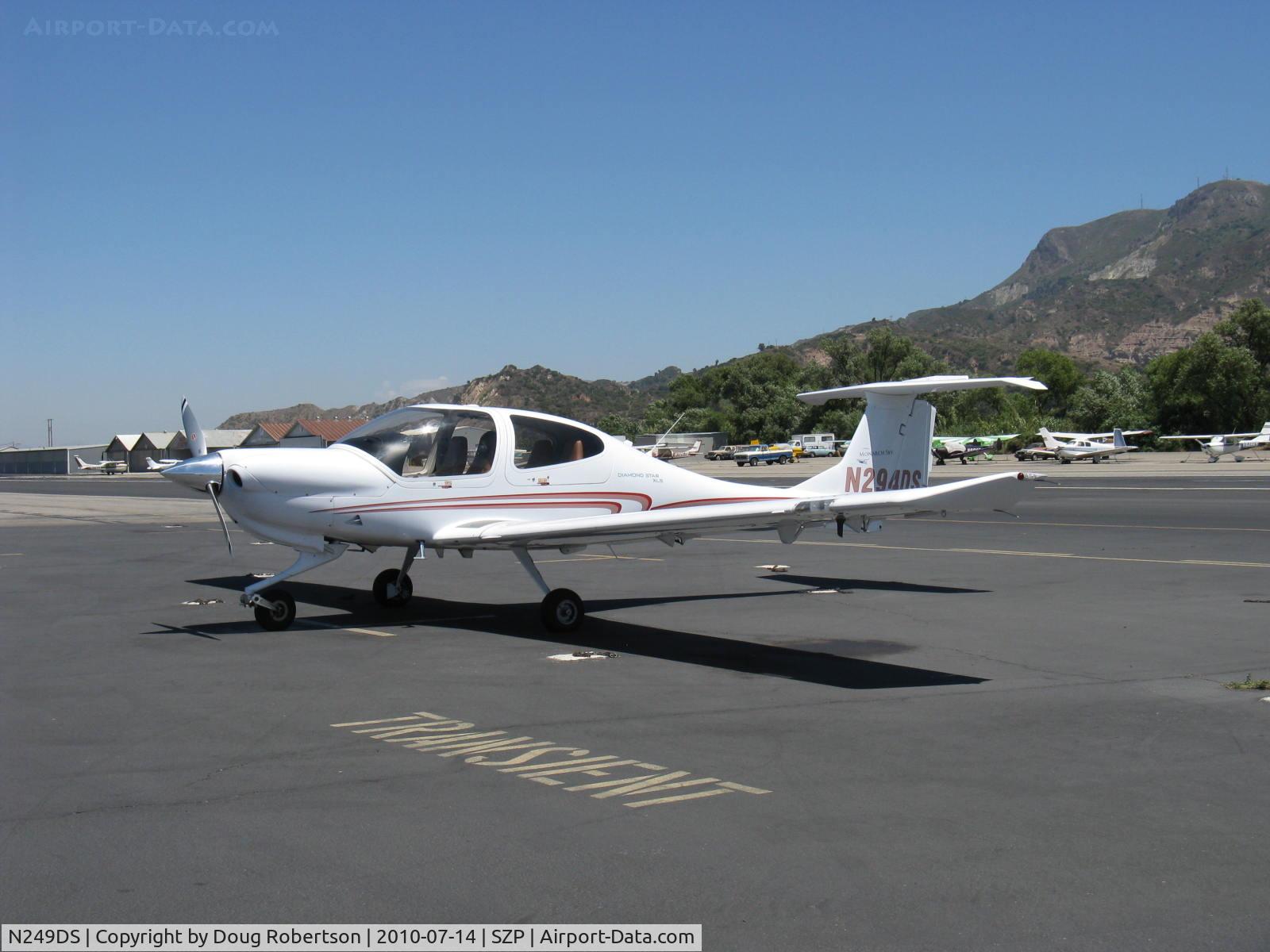N249DS, 2002 Diamond DA-40 Diamond Star C/N 40.249, 2008 Diamond Acft. Inds. DA 40 DIAMOND STAR, Lycoming IO-360-MIA+ 180 Hp