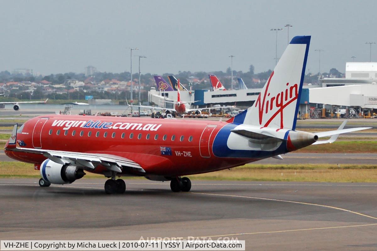VH-ZHE, 2008 Embraer 170LR (ERJ-170-100LR) C/N 17000247, At Sydney