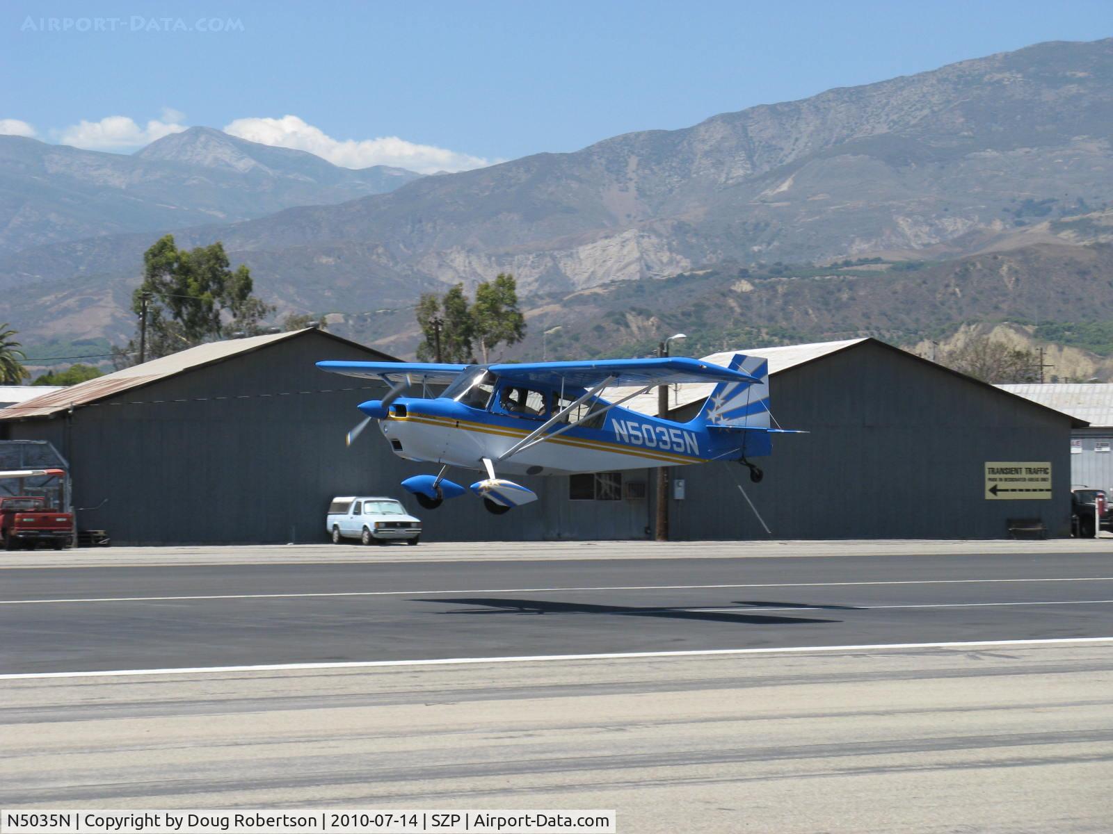 N5035N, 1978 Bellanca 8KCAB Decathlon C/N 470-79, 1978 Bellanca 8KCAB DECATHLON, Lycoming AEIO-320 150 Hp, landing Rwy 22