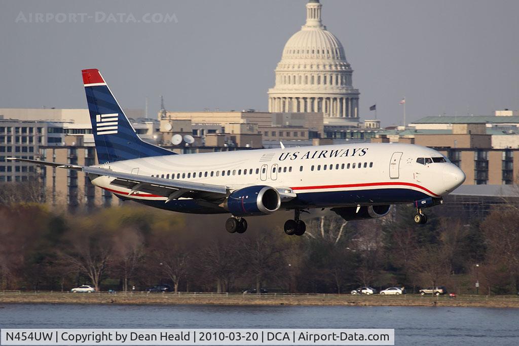N454UW, 1991 Boeing 737-4B7 C/N 24996, US Airways N454UW, 