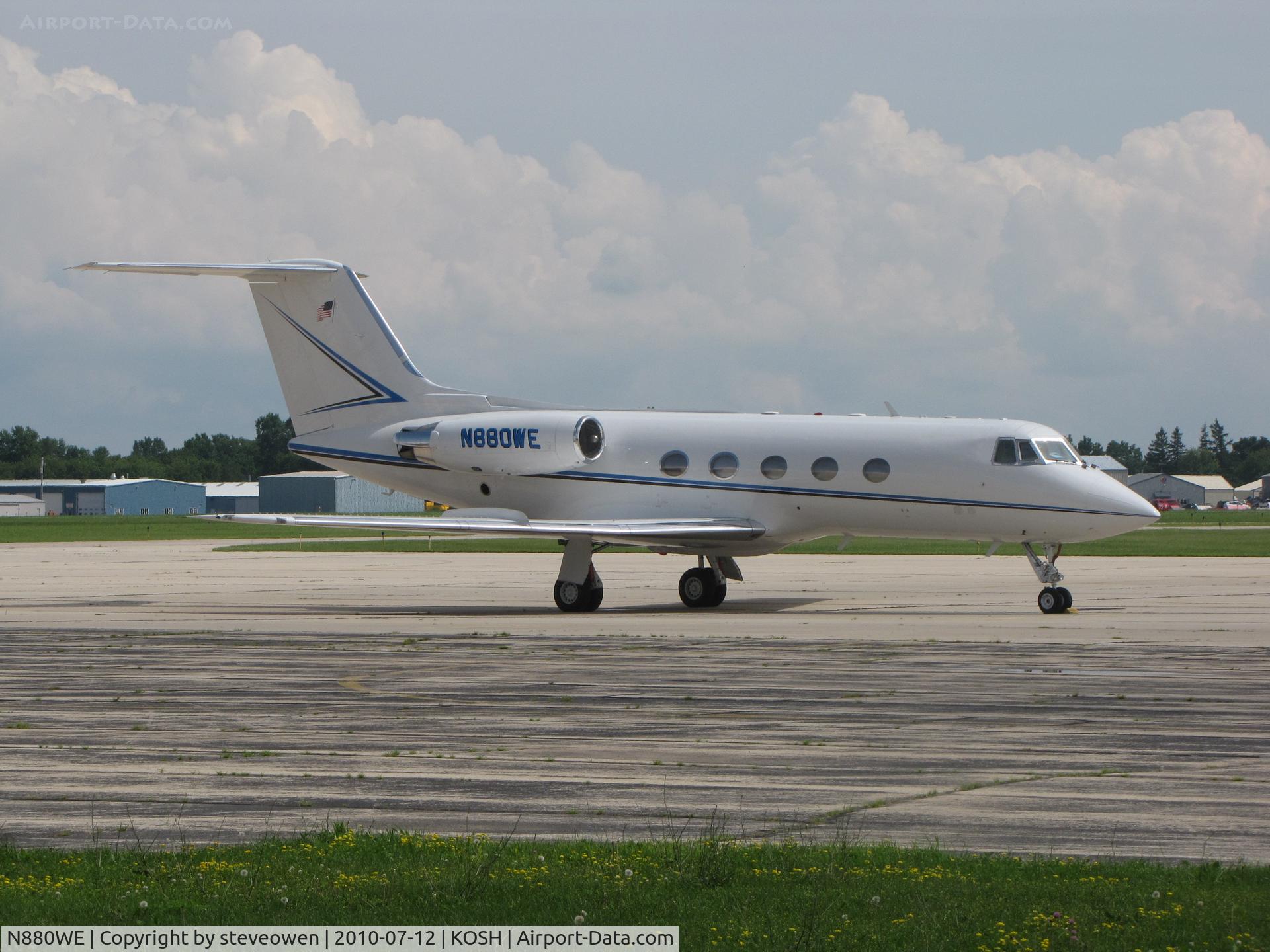 N880WE, 1978 Grumman G-1159 Gulfstream II C/N 217, Basler ramp Oshkosh WI USA