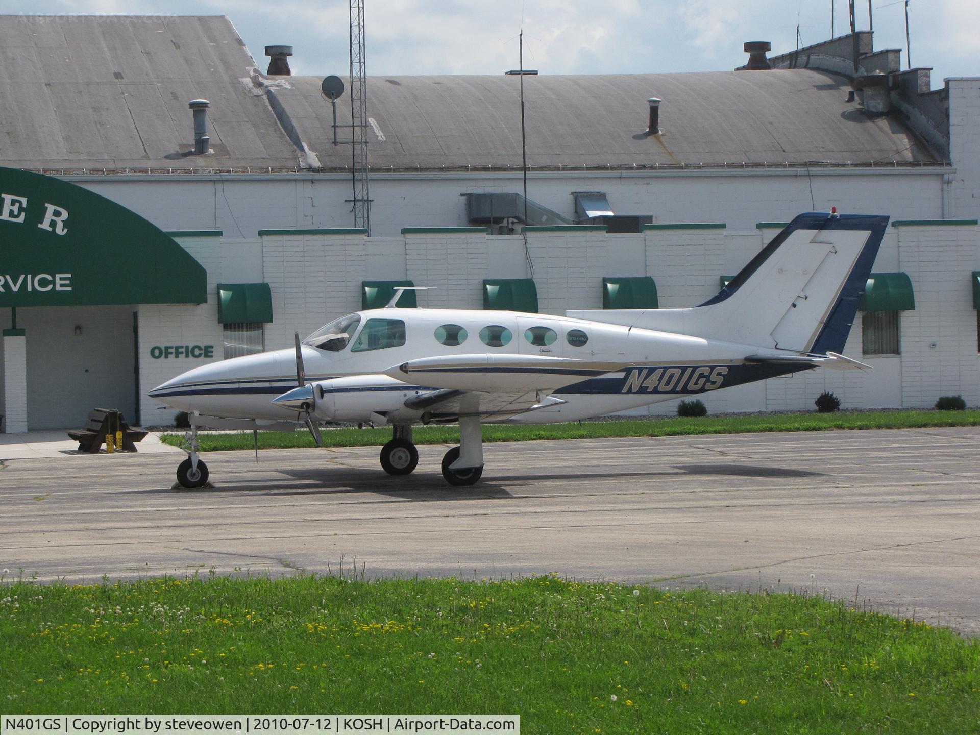 N401GS, 1969 Cessna 401A C/N 401A-0063, Basler ramp Oshkosh WI USA