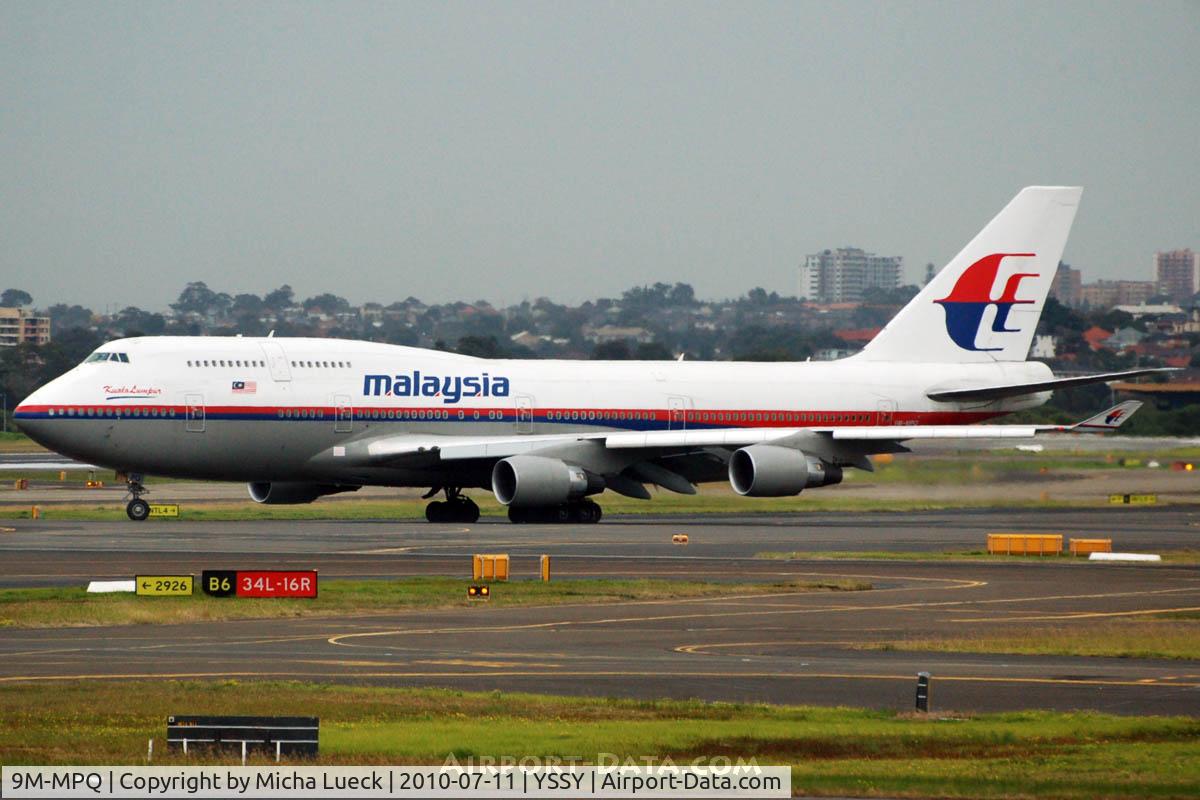 9M-MPQ, 2002 Boeing 747-4H6 C/N 29901, At Sydney