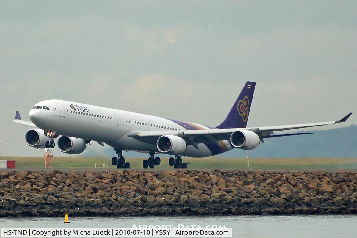 HS-TND, 2005 Airbus A340-642 C/N 710, At Sydney