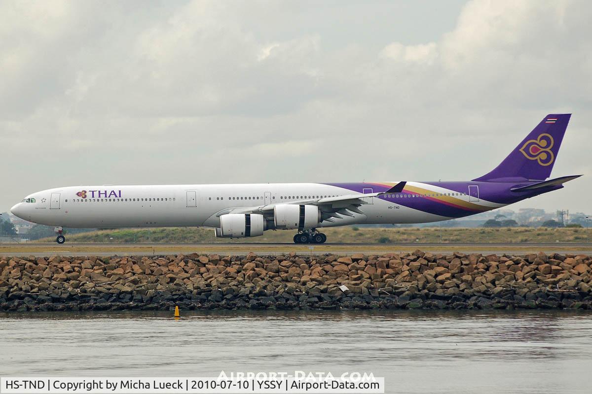 HS-TND, 2005 Airbus A340-642 C/N 710, At Sydney