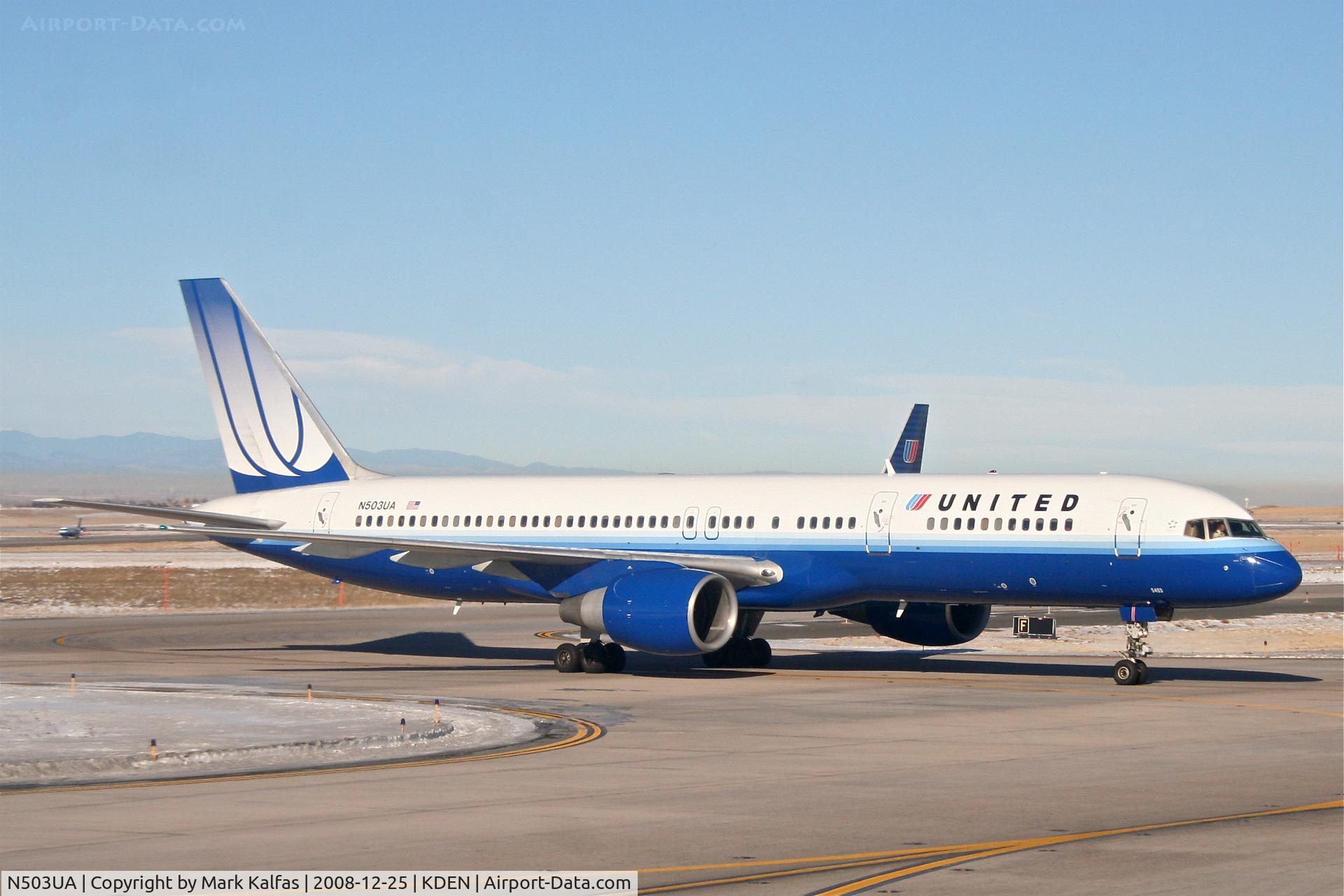 N503UA, 1989 Boeing 757-222 C/N 24624, United Airlines Boeing 757-222, N503UA on Foxtroi KDEN.