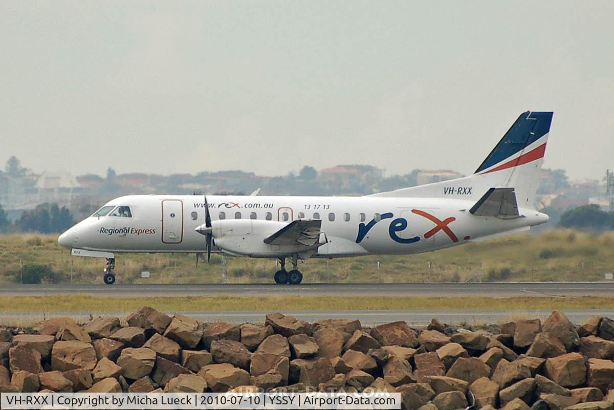 VH-RXX, 1990 Saab 340B C/N 340B-209, At Sydney