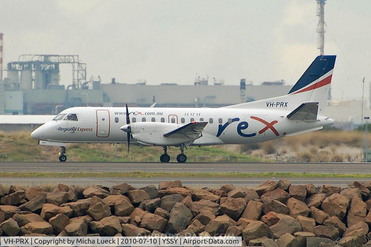 VH-PRX, 1992 Saab 340B C/N 340B-303, At Sydney