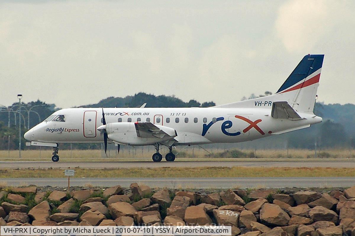 VH-PRX, 1992 Saab 340B C/N 340B-303, At Sydney