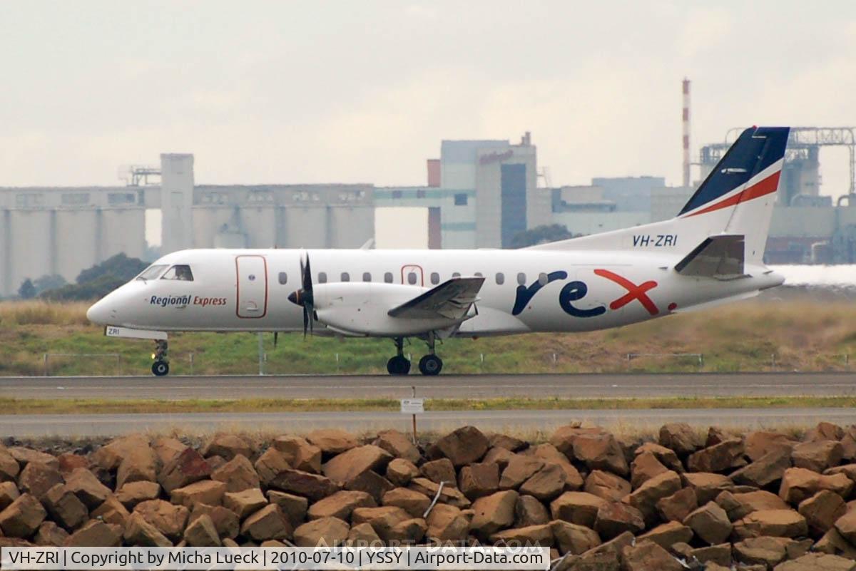 VH-ZRI, 1996 Saab 340B C/N 340B-394, At Sydney
