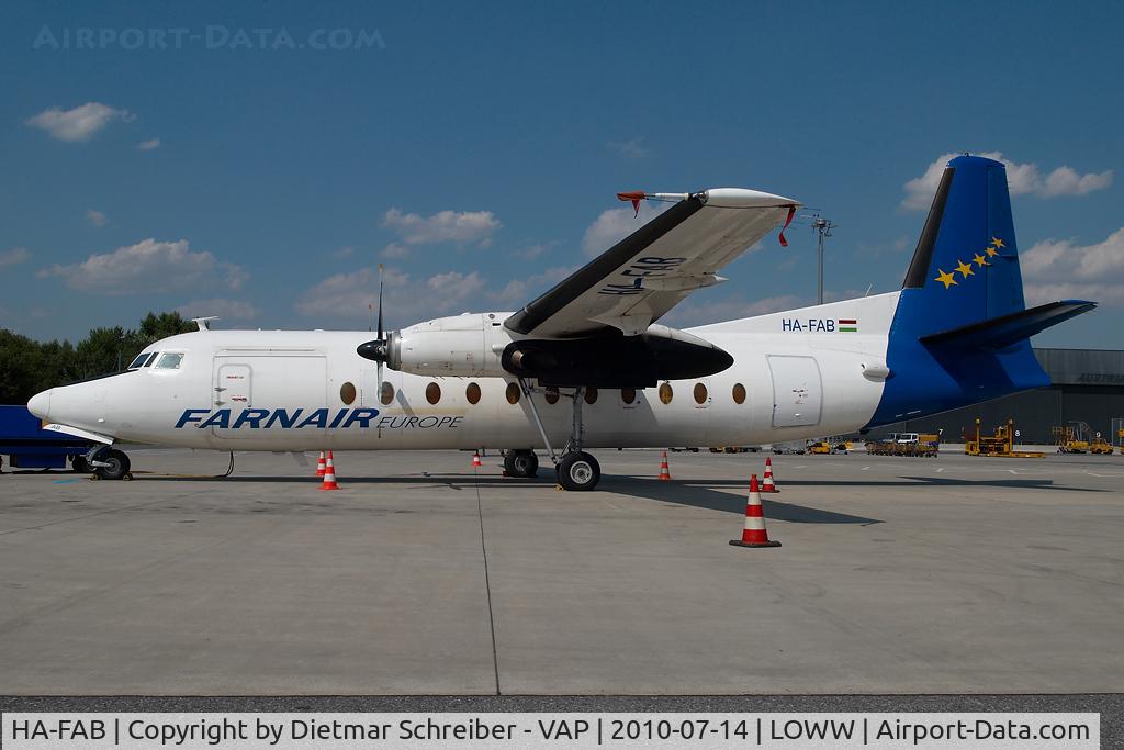 HA-FAB, 1968 Fokker F-27-500 Friendship C/N 10370, Farnair Fokker 27