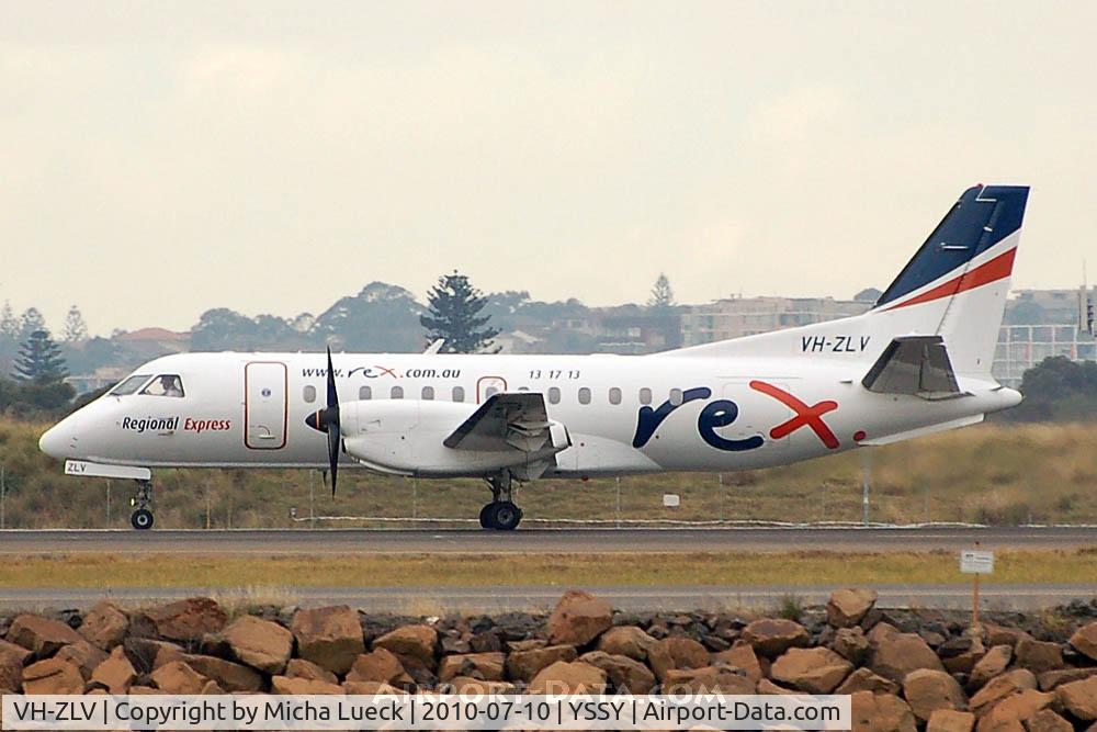 VH-ZLV, Saab 340B C/N 340B-386, At Sydney