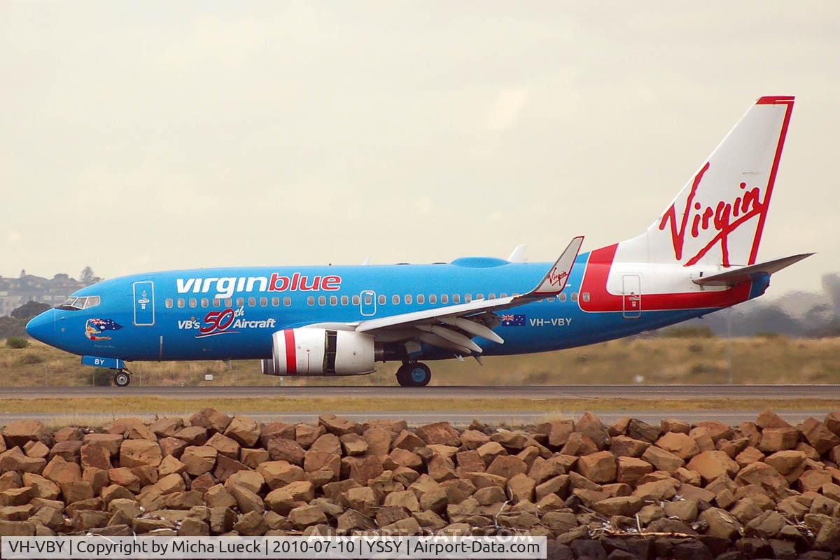 VH-VBY, 2005 Boeing 737-7FE C/N 34323, At Sydney