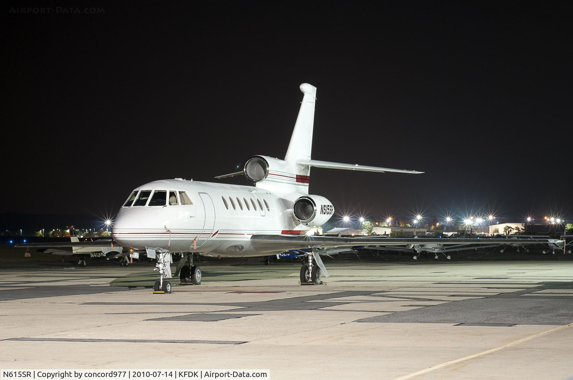 N615SR, 2000 Dassault Mystere Falcon 50 C/N 298, Seen at KFDK on 7/14/2010