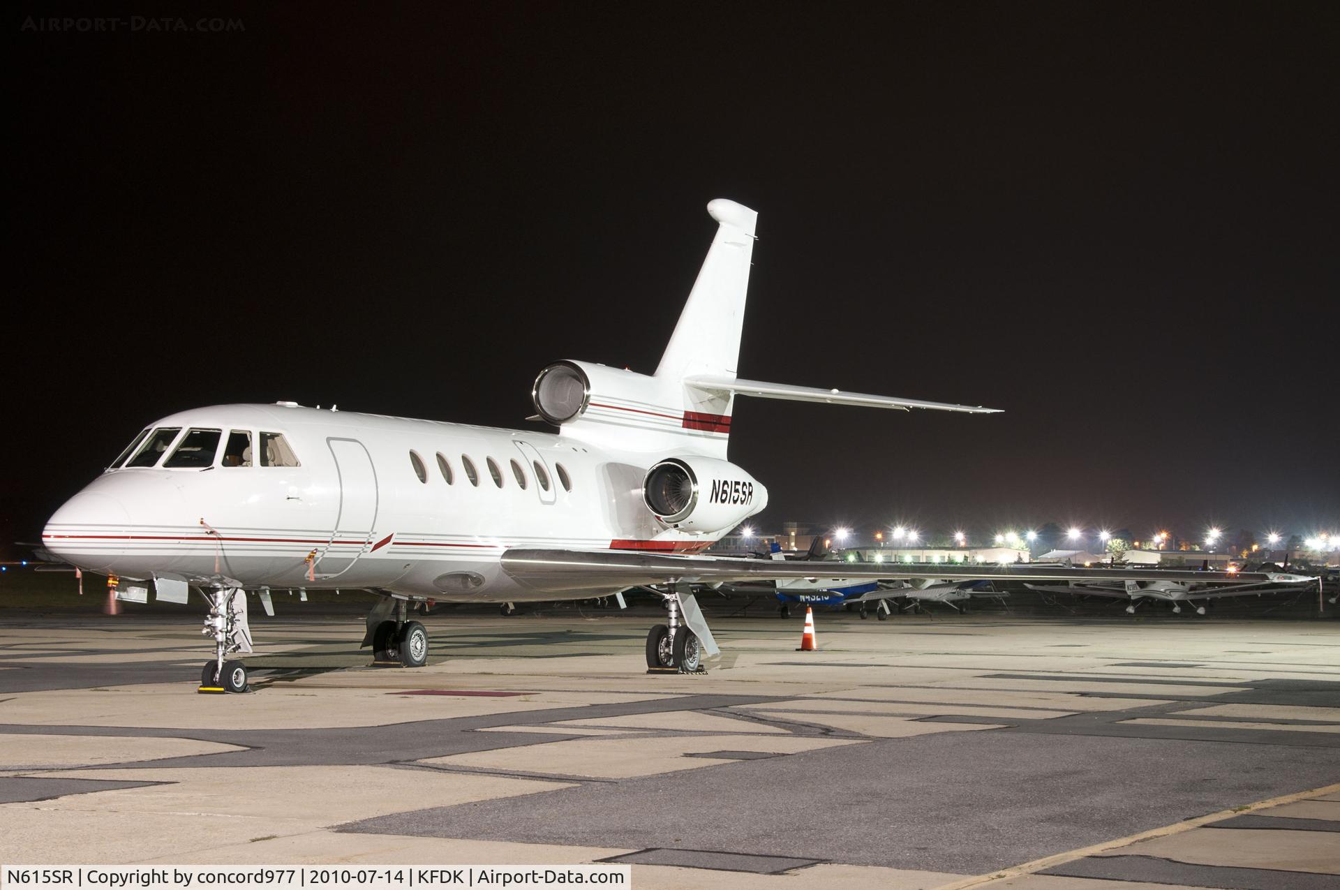 N615SR, 2000 Dassault Mystere Falcon 50 C/N 298, Seen at KFDK on 7/14/2010