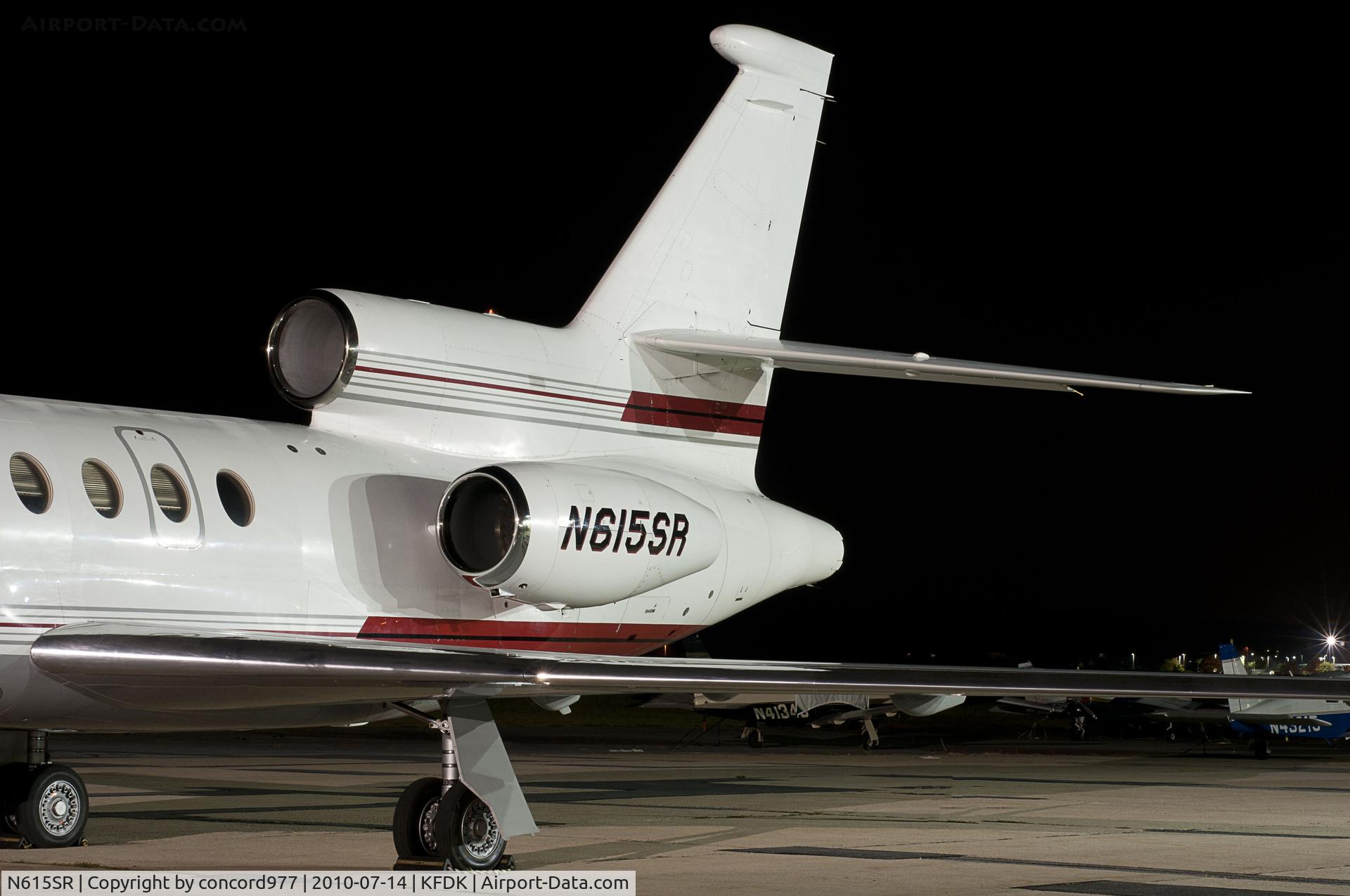 N615SR, 2000 Dassault Mystere Falcon 50 C/N 298, Seen at KFDK on 7/14/2010