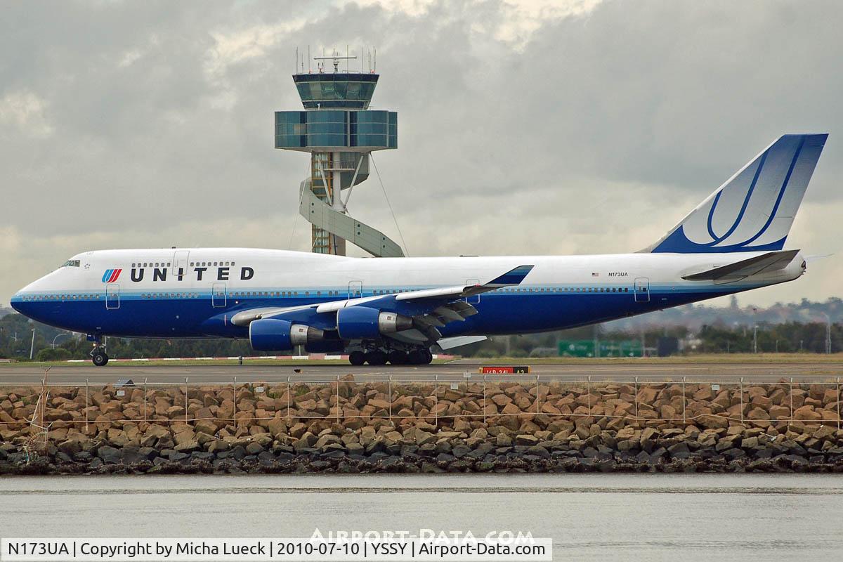 N173UA, 1989 Boeing 747-422 C/N 24380, At Sydney