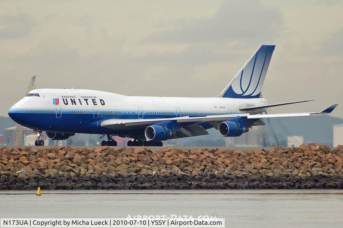 N173UA, 1989 Boeing 747-422 C/N 24380, At Sydney