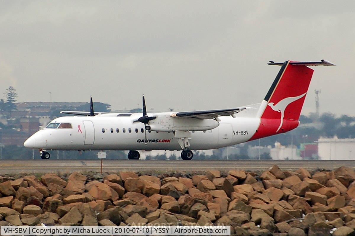 VH-SBV, 2003 De Havilland Canada DHC-8-315Q Dash 8 C/N 595, At Sydney