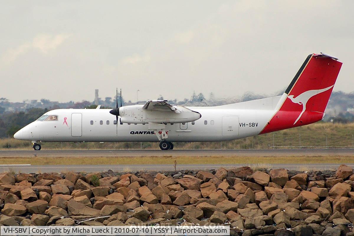 VH-SBV, 2003 De Havilland Canada DHC-8-315Q Dash 8 C/N 595, At Sydney