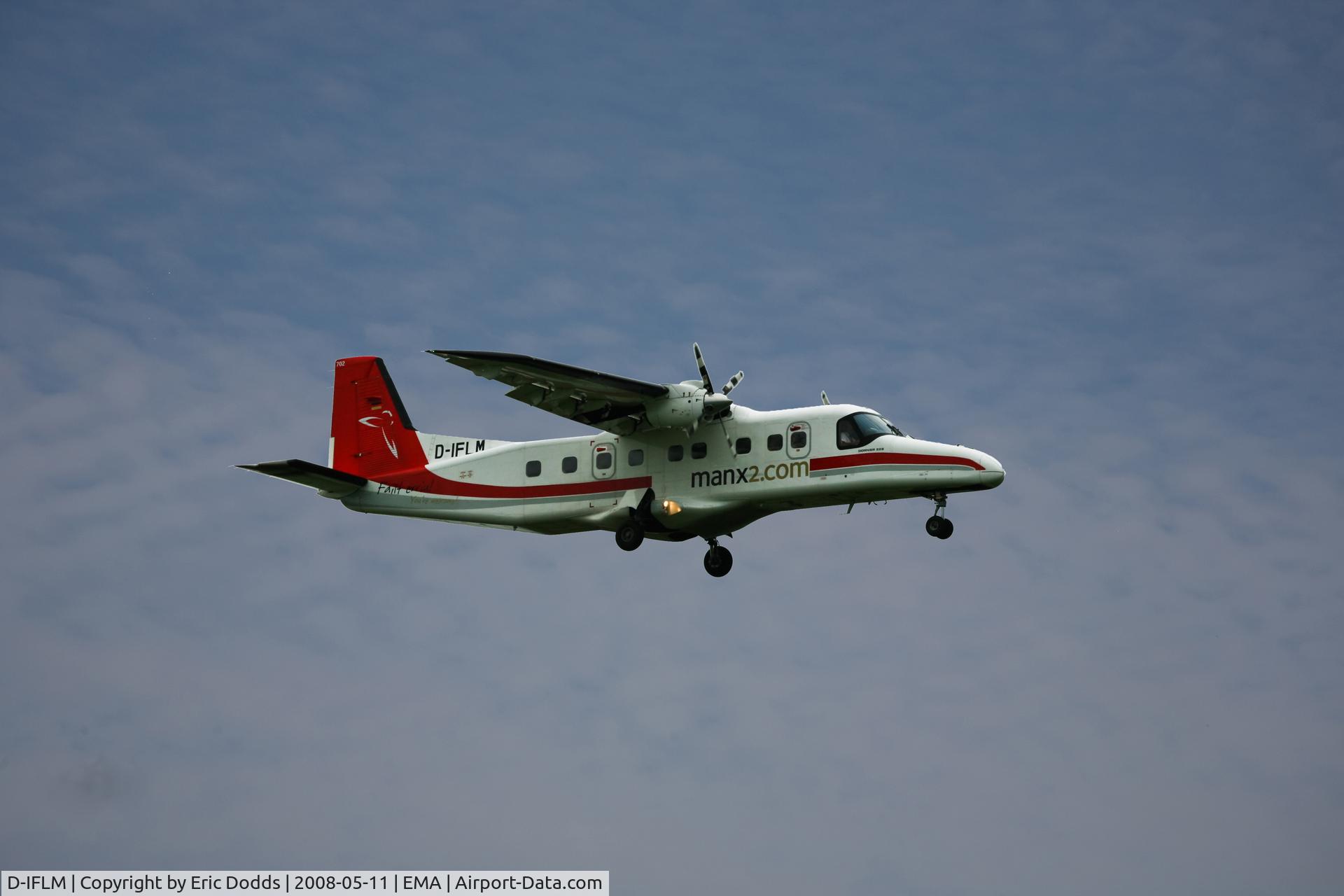 D-IFLM, 1984 Dornier 228-202K C/N 8046, Landing at EMA