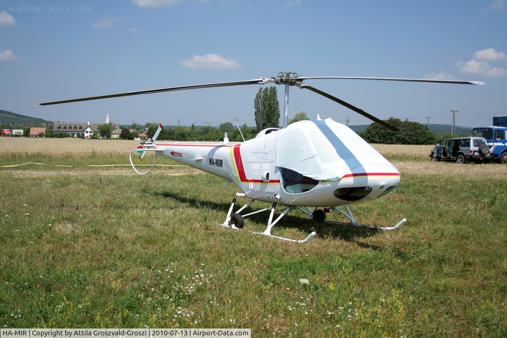 HA-MIR, 1973 Enstrom F-28C C/N 138, Aszofö off airfield and take off field-Hungary