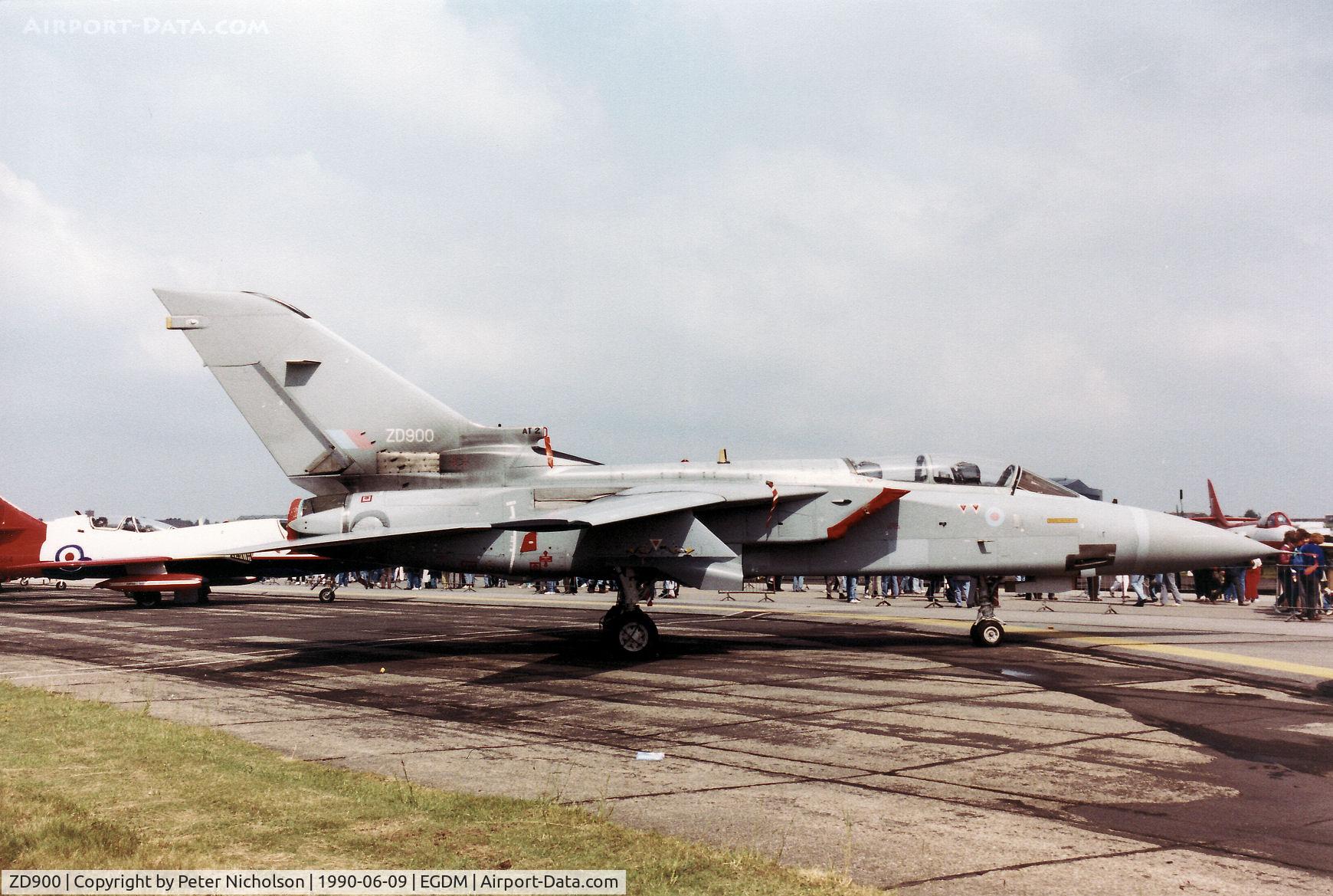 ZD900, 1984 Panavia Tornado F.2 C/N AT002/342/2005, Tornado F.2 of the Aeroplane & Armament Experimental Establishment on display at the 1990 Boscombe Down Battle of Britain 50th Anniversary Airshow.