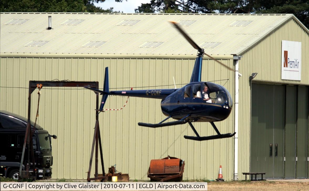 G-CGNF, 2010 Robinson R44 Clipper II C/N 13027, canx re-registered G-DGFD 7.9.2010