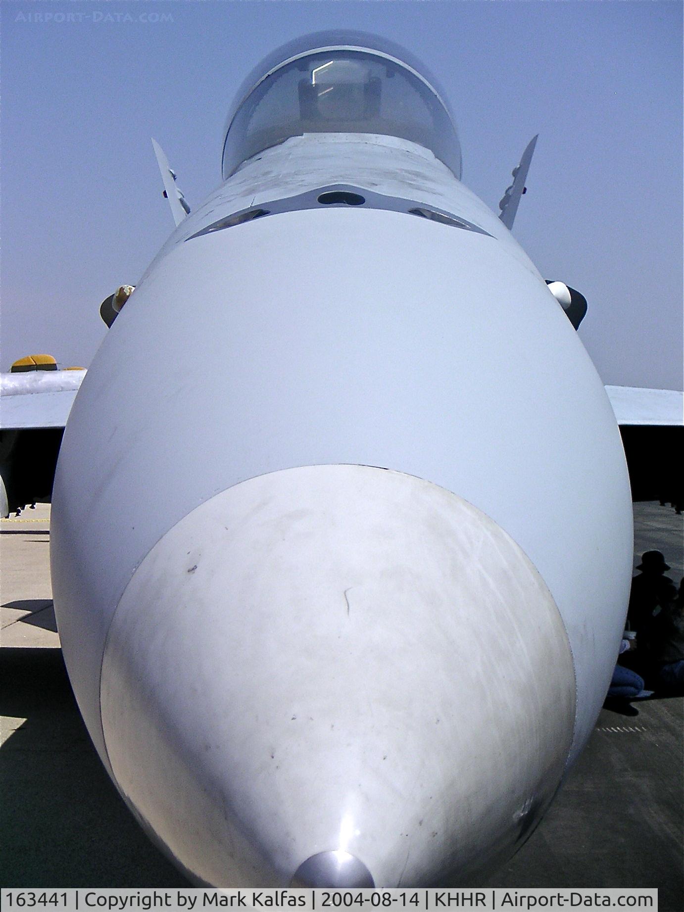 163441, 1987 McDonnell Douglas F/A-18D Hornet C/N 0644/D003, McDonnell-Douglas F/A-18D Hornet 163441, VMFAT-101 #242 on the ramp at the 2004 Air Faire KHHR.
