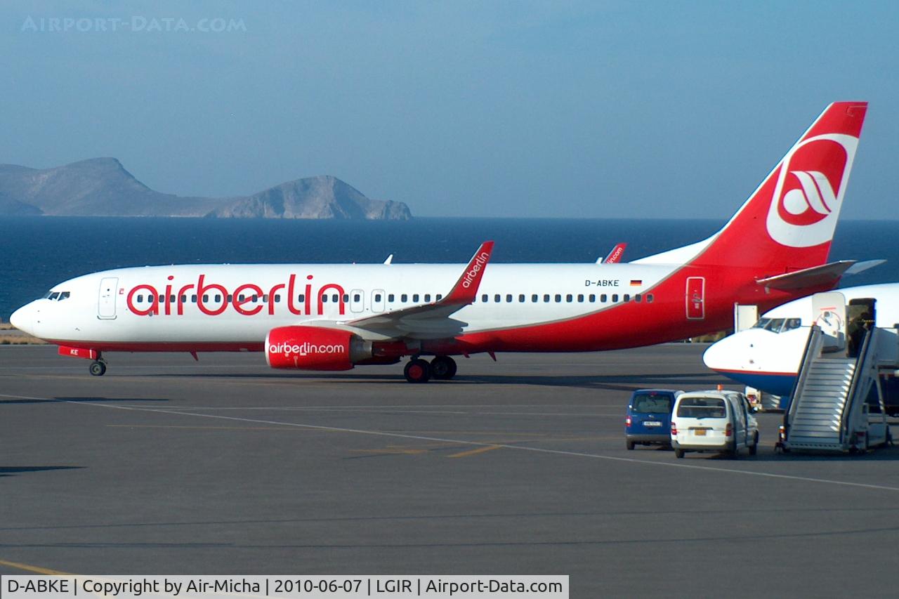 D-ABKE, 2009 Boeing 737-86J C/N 37743, Air Berlin, Boeing 737-86J (WL), CN: 37743/2834