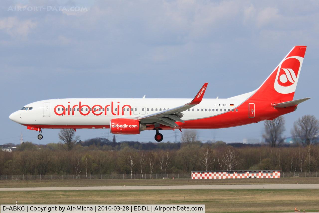 D-ABKG, 2009 Boeing 737-86J C/N 37746, Air Berlin, Boeing 737-86J (WL), CN: 37746/3109